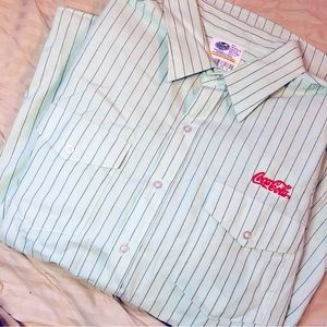 Coca-Cola Embroidered Button Down
